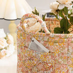 Floral Canvas Storage Basket — product view 10