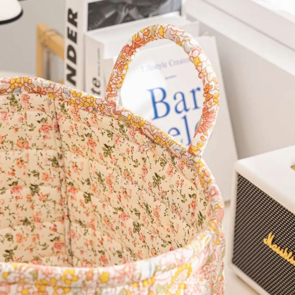 Floral Canvas Storage Basket — product view 13