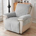 Quilted Recliner Cover — Charcoal Gray