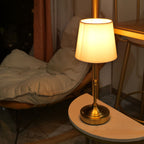 Cordless Fabric-Shade Table Lamp, USB Rechargeable and Dimmable - product view 8