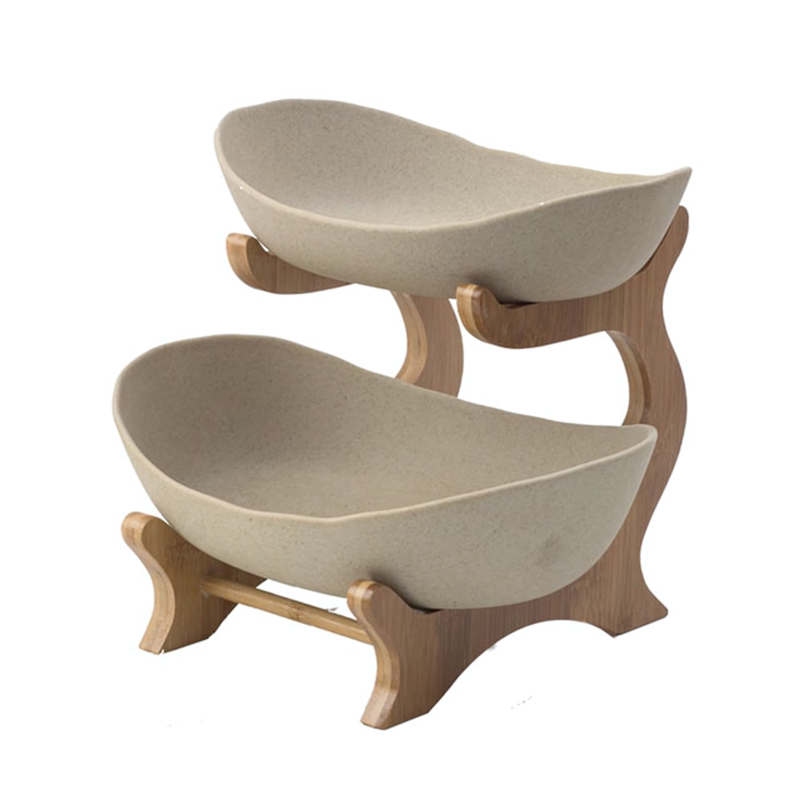 SacredHut | FruitTriad | Three-tier fruit bowl made of plastic