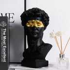David Bust Sculpture, 6-Inch Renaissance-Inspired Resin Decor — product view 3