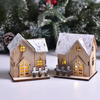 LED Christmas House Lantern, Battery-Powered Holiday Decoration - product view 3