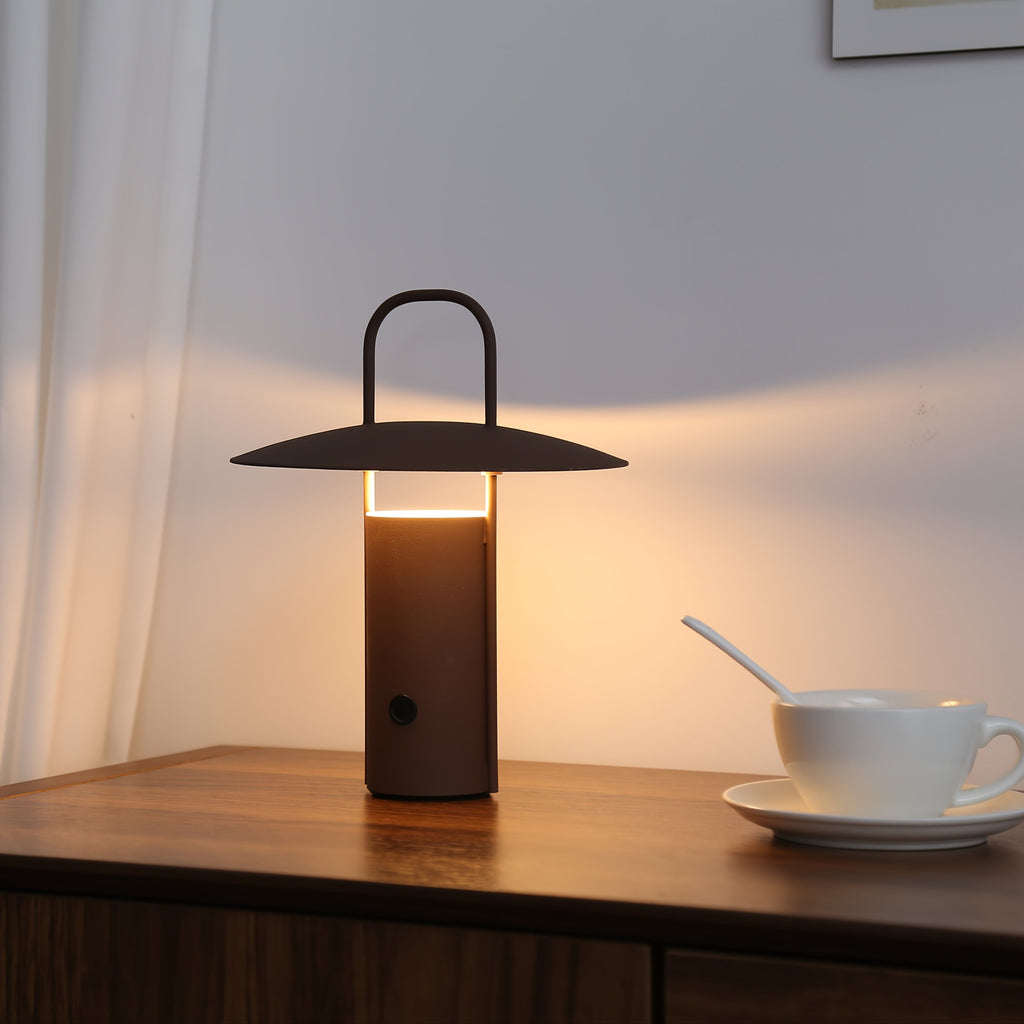 Cordless Metal Table Lamp, USB Rechargeable 3-Color LED Light - product view 1