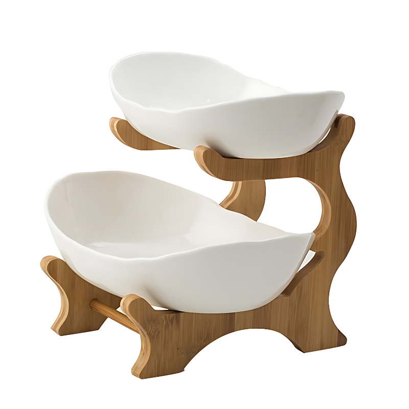 SacredHut | FruitTriad | Three-tier fruit bowl made of plastic