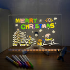 LED Acrylic Message Board Lamp with Rewritable Display and Pens — product view 2