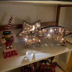 Wooden LED Christmas Star Light, Nativity or Christmas Town - product view 3