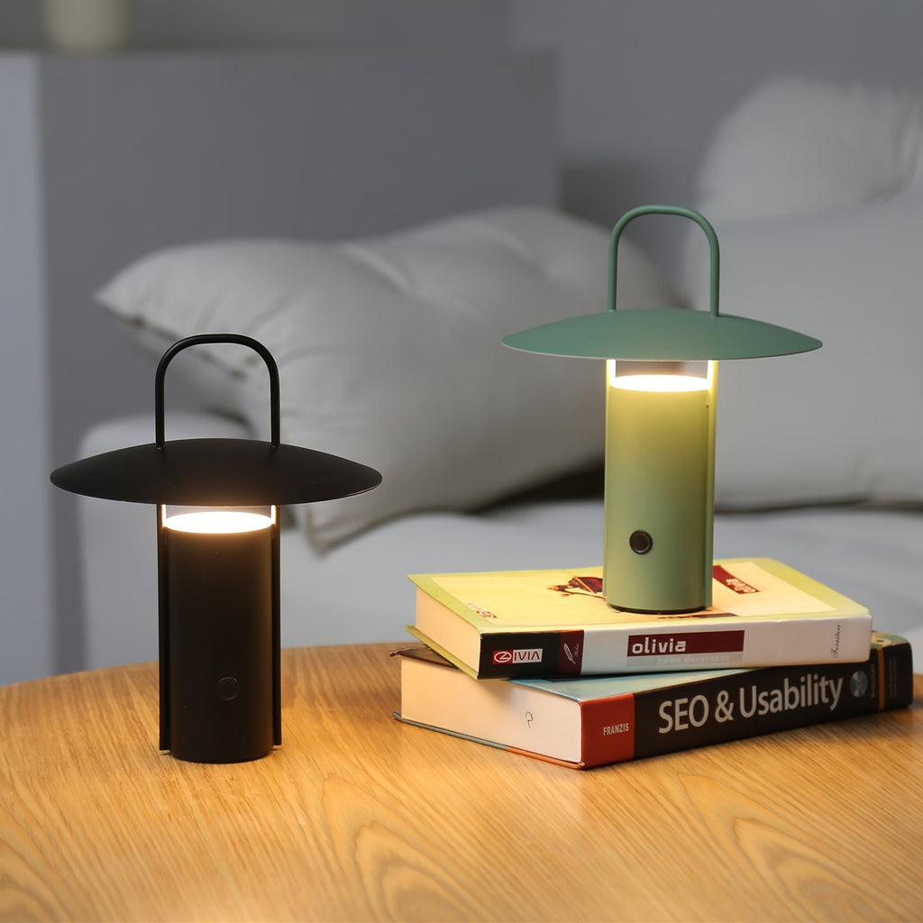 Cordless Metal Table Lamp, USB Rechargeable 3-Color LED Light - product view 6