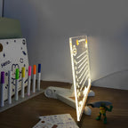 LED Acrylic Message Board Lamp with Rewritable Display and Pens — product view 4