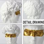 David Bust Sculpture, 6-Inch Renaissance-Inspired Resin Decor — product view 5