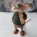 Handmade Felt Mouse Ornament, Christmas & Storybook Decorations - product view 2