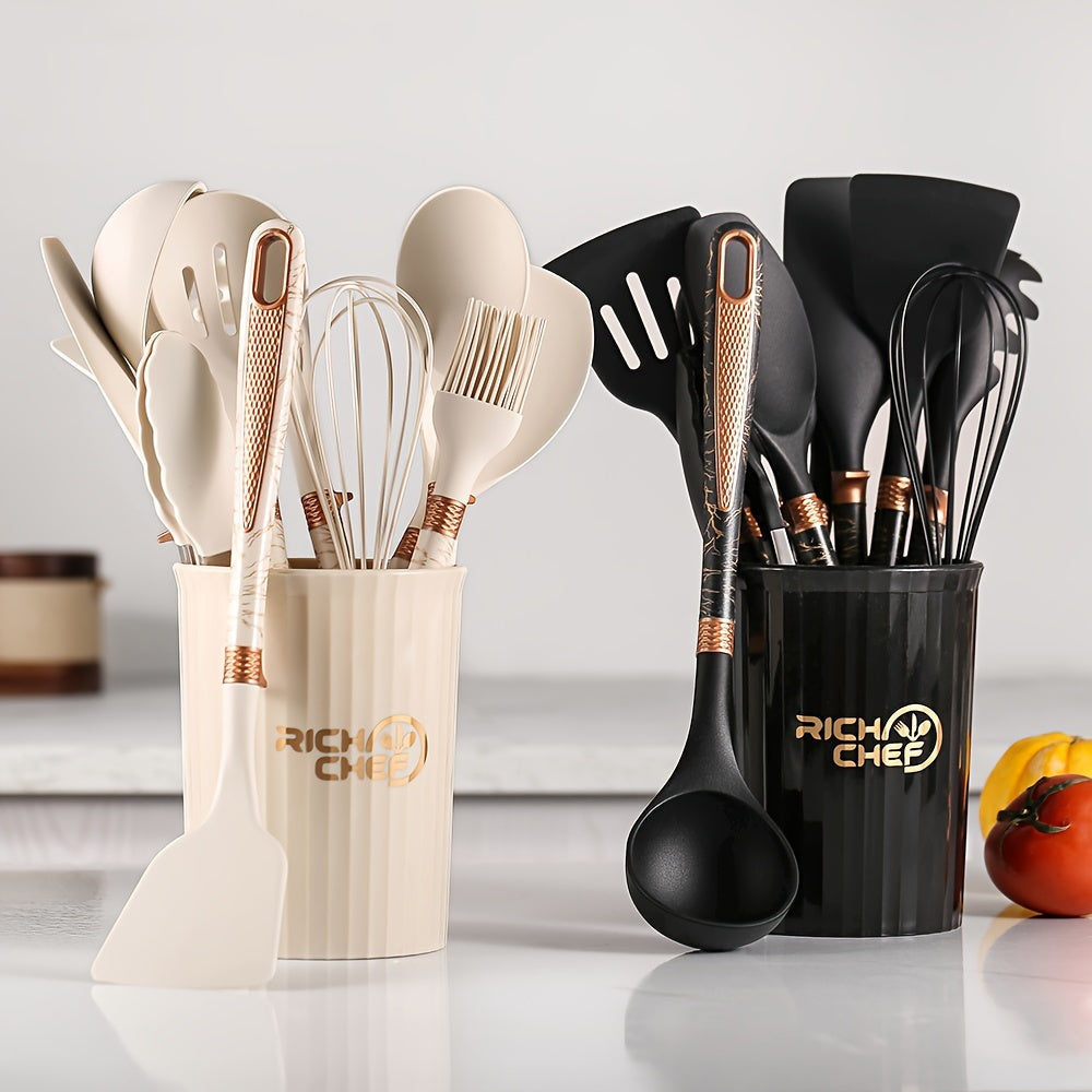 SacredHut | Cooking - Kitchen joy with the elegant silicone kitchen utensil set