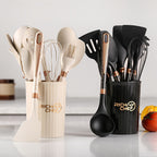 SacredHut | Cooking - Kitchen joy with the elegant silicone kitchen utensil set