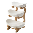 SacredHut | FruitTriad | Three-tier fruit bowl made of plastic