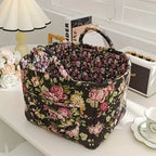 Floral Canvas Storage Basket — Clover