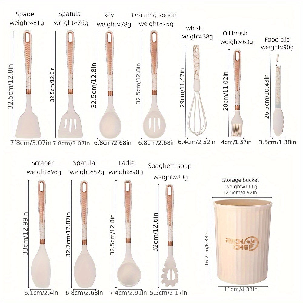 SacredHut | Cooking - Kitchen joy with the elegant silicone kitchen utensil set