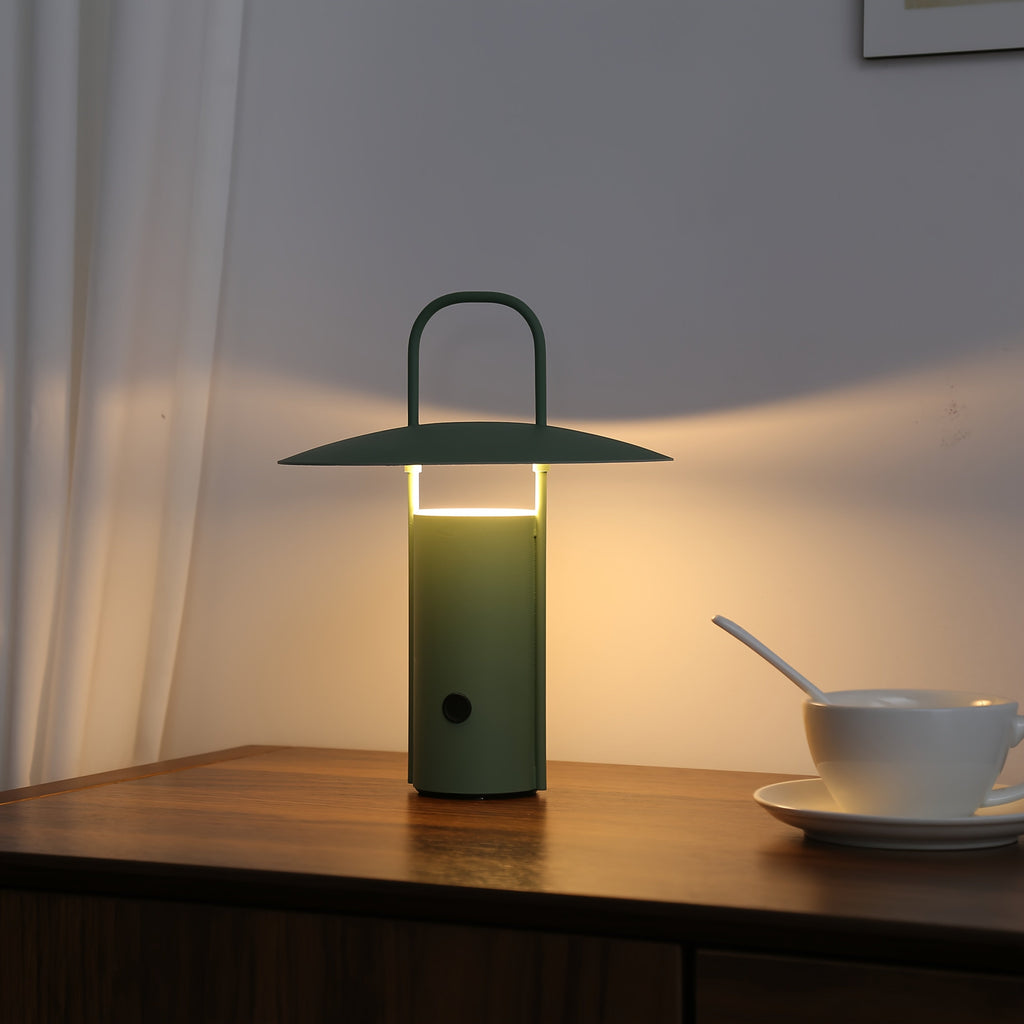 Cordless Metal Table Lamp, USB Rechargeable 3-Color LED Light - product view 7