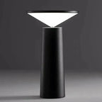 Rotating Rechargeable Table Lamp, Dimmable USB-C LED Light - Black