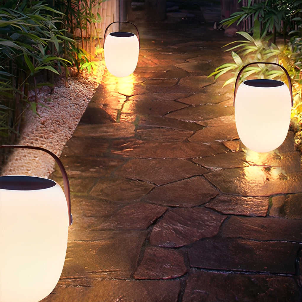 Portable Solar LED Lantern, Warm White Outdoor Light, IP65 — product view 6