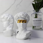 David Bust Sculpture, 6-Inch Renaissance-Inspired Resin Decor — product view 6