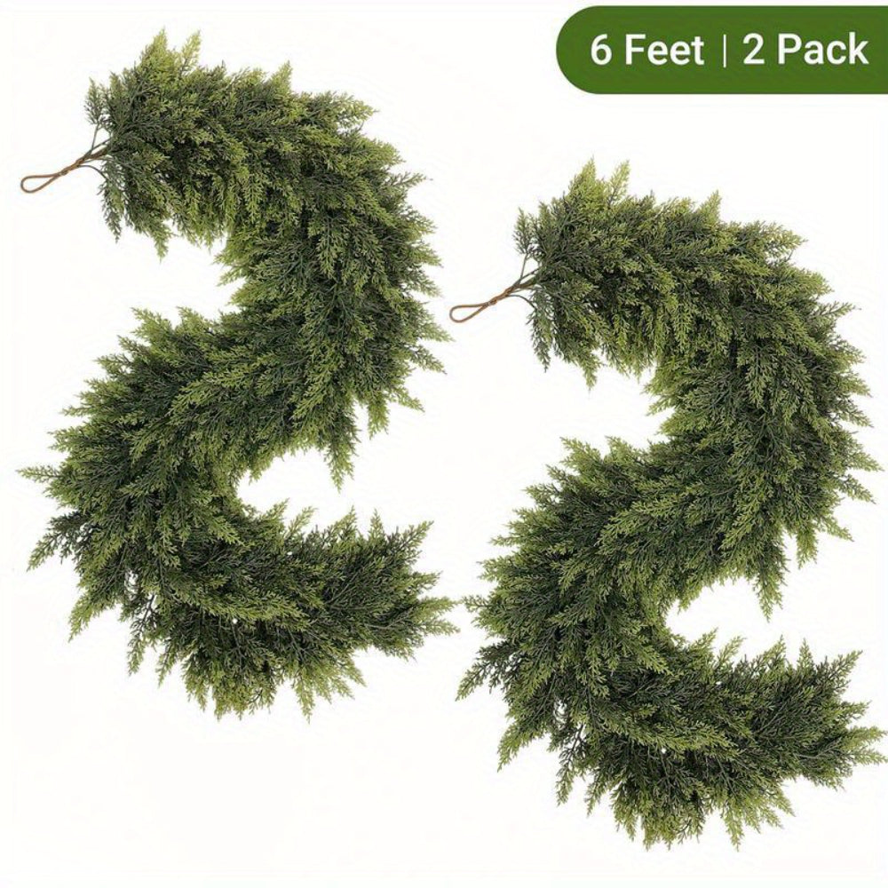 Artificial Christmas Greenery Garland, 180 cm / 6 ft, 2 Pack - product view 11
