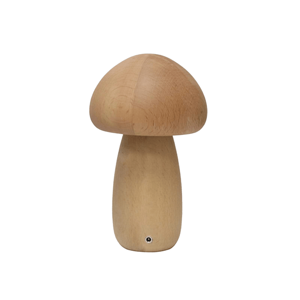 Wood Mushroom Night Light, USB Rechargeable Touch-Dimming Lamp - product view 13