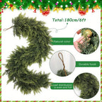 Artificial Christmas Greenery Garland, 180 cm / 6 ft, 2 Pack - product view 10