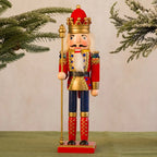 Wooden Christmas Nutcracker Soldier Figurine, 5 Color Options - product view 7