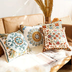 Vintage Embroidered Pillow Cover, 18-Inch Floral Cushion Cover — product view 9