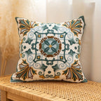 Vintage Embroidered Pillow Cover, 18-Inch Floral Cushion Cover — product view 3