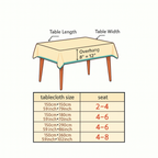Boho Floral Tassel Tablecloth, Woven Dining Table Cover — product view 10