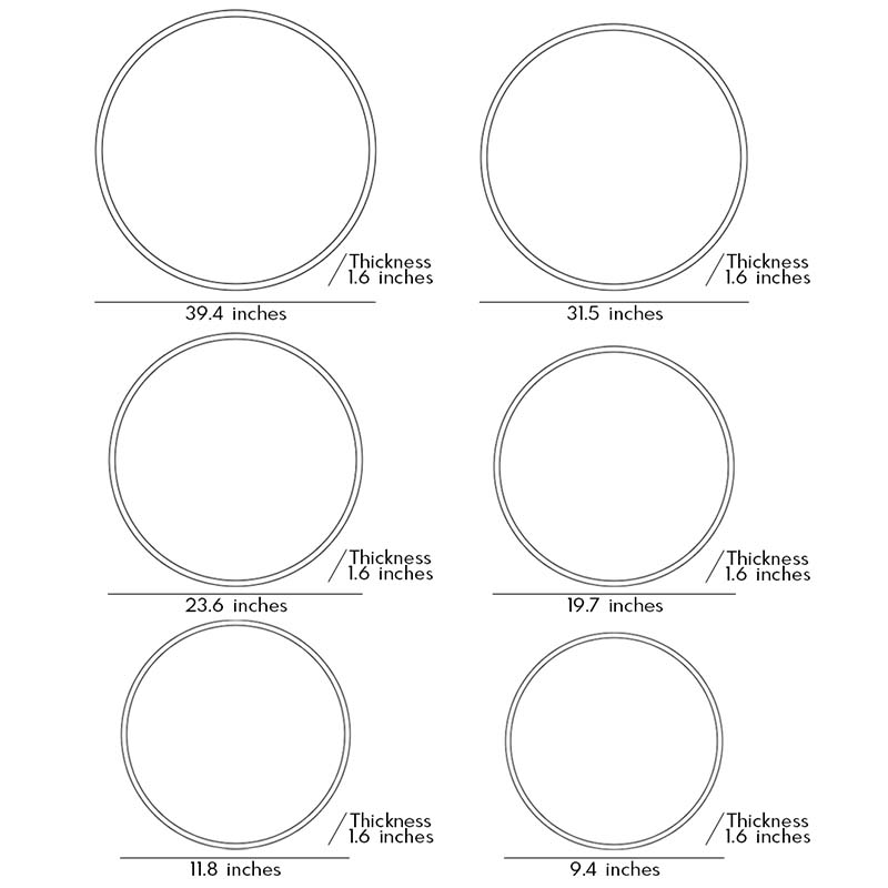 Full Moon LED Wall Lamp, 9.4 or 11.8 Inch Acrylic Wall Light — product view 12