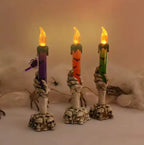 Skeleton Hand LED Candle Lamp, Battery Halloween Skull Decor - product view 2