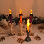 Skeleton Hand LED Candle Lamp, Battery Halloween Skull Decor - product view 1