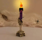 Skeleton Hand LED Candle Lamp, Battery Halloween Skull Decor - product view 5