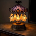 Halloween Ghost Carousel Lamp, Rechargeable Rotating Night Light - product view 1