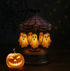 Halloween Ghost Carousel Lamp, Rechargeable Rotating Night Light - product view 3