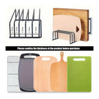 Steel Cutting Board Rack, Five-Divider Kitchen Storage Organizer — product view 5