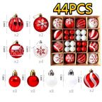 Christmas Tree Ornament Set, Shatterproof Plastic Baubles - product view 12