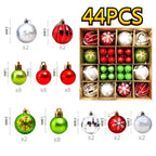 Christmas Tree Ornament Set, Shatterproof Plastic Baubles - product view 8