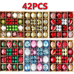 Christmas Tree Ornament Set, Shatterproof Plastic Baubles - product view 6