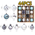 Christmas Tree Ornament Set, Shatterproof Plastic Baubles - product view 3