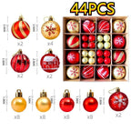 Christmas Tree Ornament Set, Shatterproof Plastic Baubles - product view 11