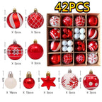 Christmas Tree Ornament Set, Shatterproof Plastic Baubles - product view 5
