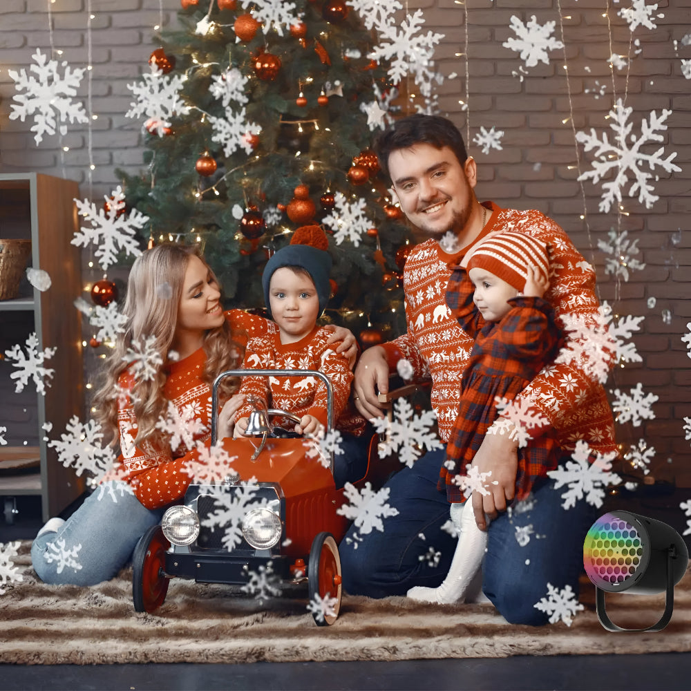 USB Christmas Snowflake Projector, Rotating LED Holiday Light - product view 2