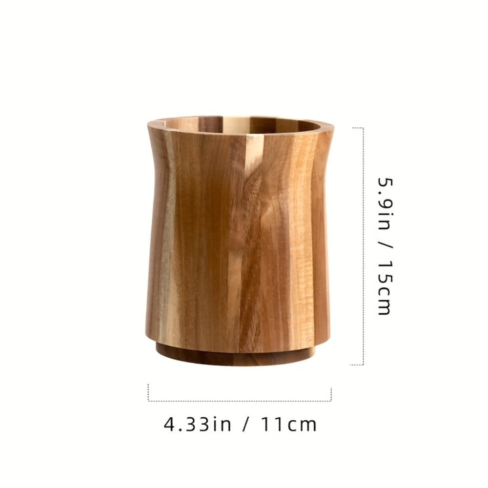 Acacia Wood Utensil Holder, 360-Degree Rotating Kitchen Organizer — product view 1
