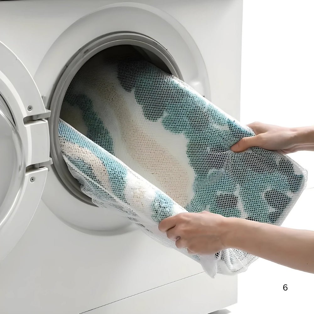 Coastal Wave Bath Mat, Absorbent Non-Slip Microfiber Bathroom Rug — product view 6