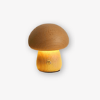 Wood Mushroom Night Light, USB Rechargeable Touch-Dimming Lamp - product view 14