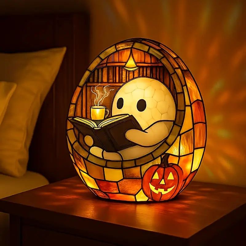 Halloween Ghost LED Lamp, USB Resin Night Light - product view 3