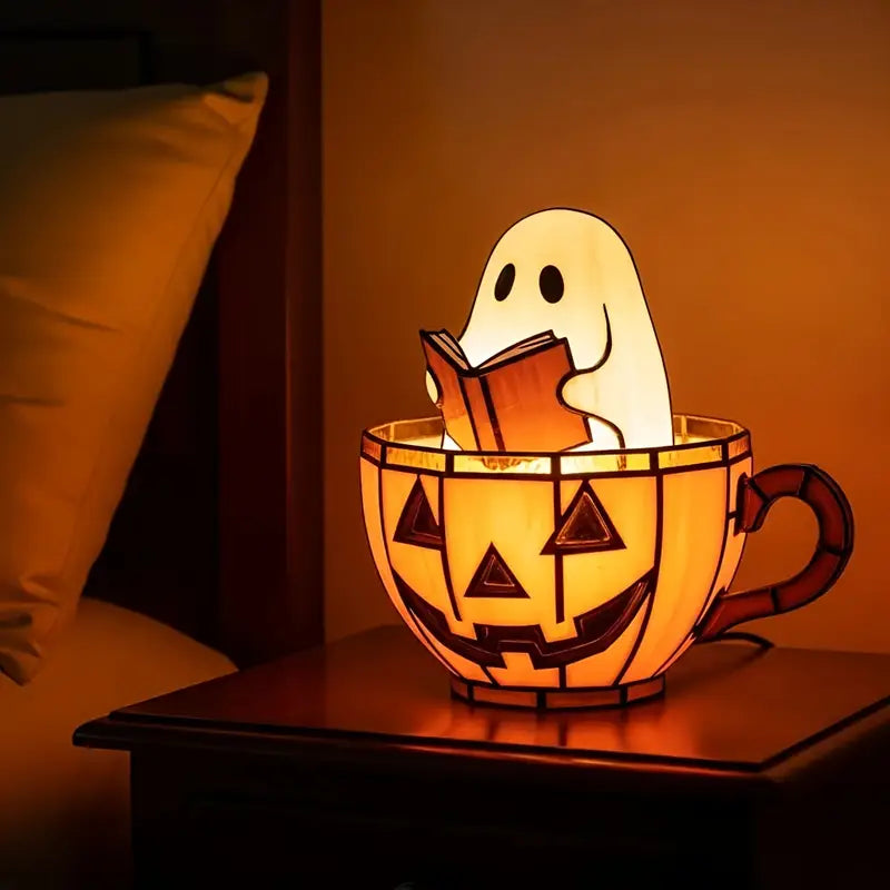 Halloween Ghost LED Lamp, USB Resin Night Light - product view 1